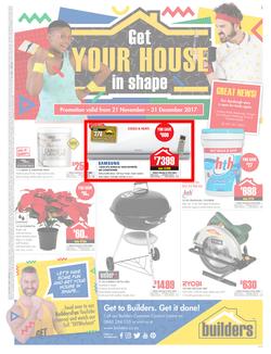 Builders KZN : Get your house in shape (21 Nov - 31 Dec 2017), page 1
