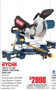 Ryobi 1800W 210mm Sliding Compound Mitre Saw