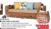Designhouse Jungle Weave 3 Seater Sofa