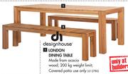 Designhouse London Bench 175x36c45cm