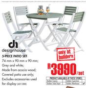 Designhouse 5 Piece Patio Set-Per Set