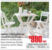 Birkeno 3 Piece Bistro Set-Per Set