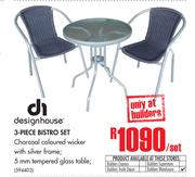 Designhouse 3 Piece Bistro Set-Per Set