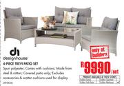 Designhouse 4 Piece Trevi Patio Set-Per Set