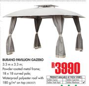 Burano Pavillion Gazebo 3.3m x 3.3m