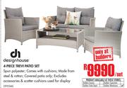 Design House 4-Piece Trevi Patio Set-Per Set