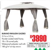 Burano Pavillion Gazebo 3.3m x 3.3m