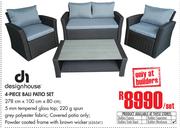 Design House 4-Piece Bali Patio Set-Per Set