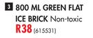 Campmaster 800ml Green Flat Ice Brick(Non Toxic)