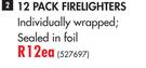Living Out 12 Pack Firelighter-Each