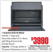 Megamaster 1M Black Built In Braai