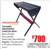 Megamaster 700 Barrel Freestanding Charcoal Braai