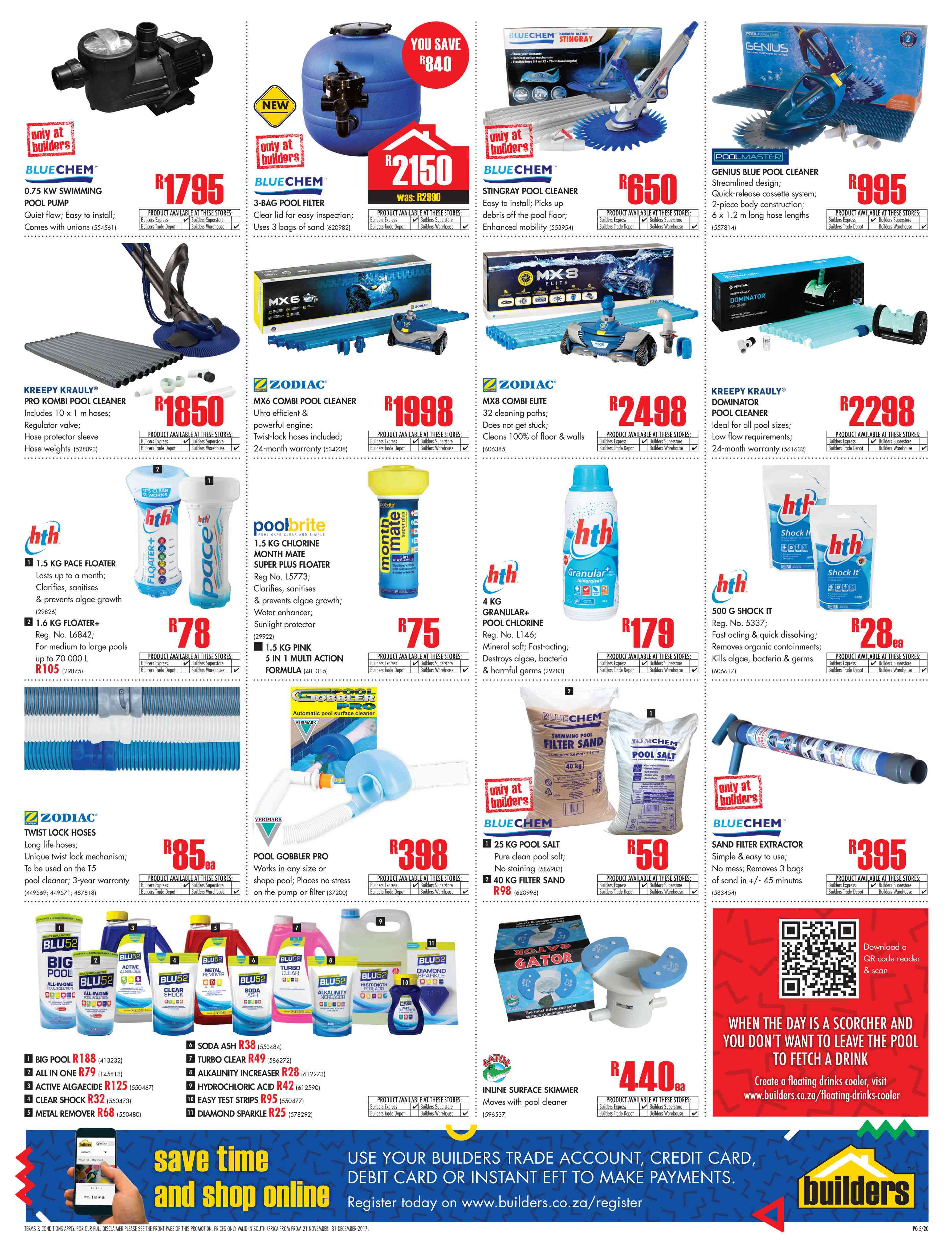 Special Blue Chem Sand Filter Extractor — www.guzzle.co.za