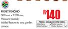 Picket Fencing 300mm x 1200mm