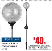 Solar Flair Mini Crackle Ball Colourful Light-Each