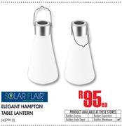 Solar Flair Elegant Hampton Table Lantern-Each