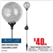 Solar Flair Mini Crackle Ball Colourful Light-Each