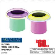 Solar Flair Frosted Tubby Mushroom Halo Light-Each