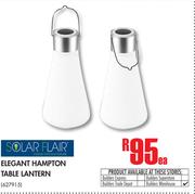 Solar Flair Elegant Hampton Table Lantern-Each