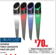 Solar Flair Olympus Torch Silhouette Halo LED Light-Each