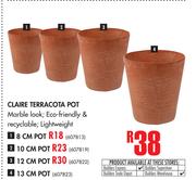 Claire Terracota 10cm Pot