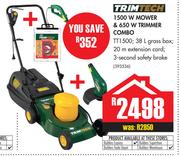 Trimtech 1500W Mower & 650W Trimmer Combo