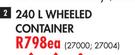 Keter 240L Wheeled Container