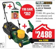 Trimtech 1500w Mower & 650W Trimmer Combo