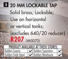 20mm Lockable Tap