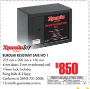 Xpanda Diy Burglar Resistant Safe No.1