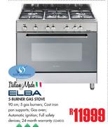 Elba 5 Burner Gas Stove