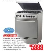 Goldair 4 Burner Electric Oven