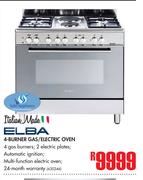 Elba 4 Burner Gas/Electric Oven