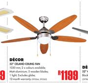 Decor 52" Celano Ceiling fan