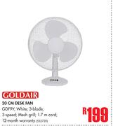 Goldair 20cm Desk Fan GDF9Y