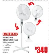 Goldair 40cm 3 in 1 Combination Fan