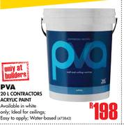 PVA 20Ltr Contractors Acrylic Paint