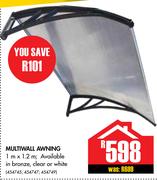 Multiwall Awning-1m x 1.2m