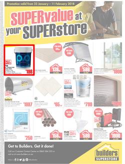 Builders Kokstad : Super value at your Super store (23 Jan - 11 Feb 2018), page 1