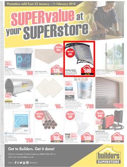 Builders Kokstad : Super value at your Super store (23 Jan - 11 Feb 2018), page 1