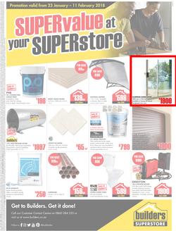 Builders Kokstad : Super value at your Super store (23 Jan - 11 Feb 2018), page 1