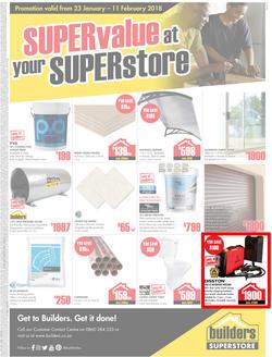 Builders Kokstad : Super value at your Super store (23 Jan - 11 Feb 2018), page 1