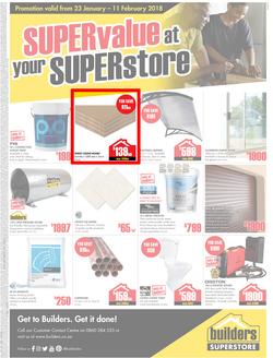 Builders Kokstad : Super value at your Super store (23 Jan - 11 Feb 2018), page 1