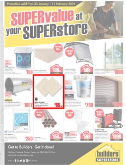 Builders Kokstad : Super value at your Super store (23 Jan - 11 Feb 2018), page 1