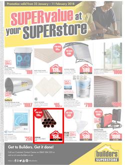 Builders Kokstad : Super value at your Super store (23 Jan - 11 Feb 2018), page 1
