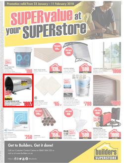 Builders Kokstad : Super value at your Super store (23 Jan - 11 Feb 2018), page 1