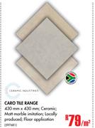 Ceramic Industries Caro Tile Range-Per Sqm