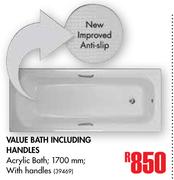 Value Bath Including Handles
