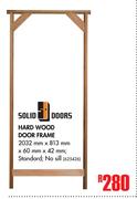 Solid Doors Hard Wood Door Frame-2032mm x 813mm x 60mm x 42mm