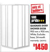 San Pride Quadrate Entry Shower Door-900mm x 900mm